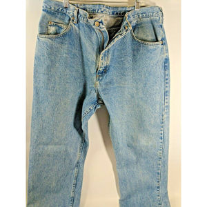Wrangler Baggy Relaxed Cowboy Cut Regular Fit Med Blue 🔵 Jeans Mens Size 40x32